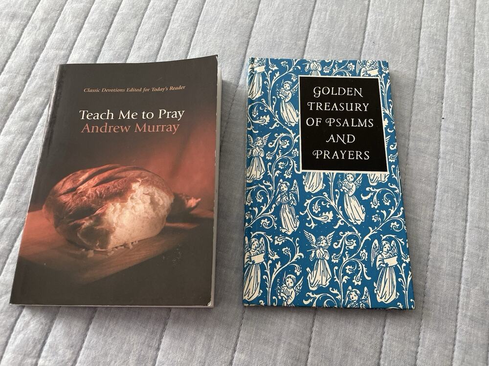 Lot Of 2 Books Psalms and Prayers for All Faiths & Teach Me To Pray
